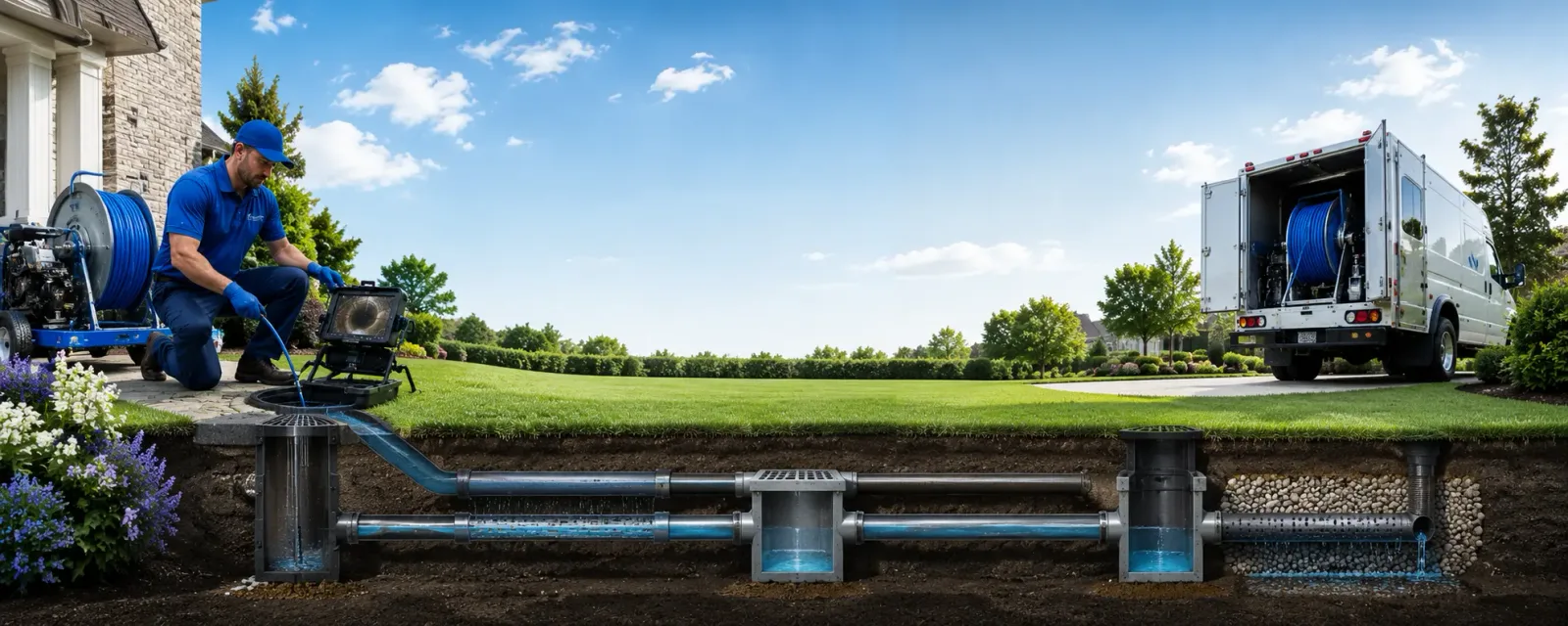 Outdoor drain cleaning information for Glasco, NY
